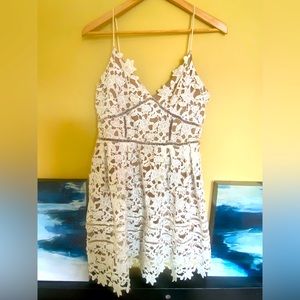 L’Atiste lace embroidered slip dress